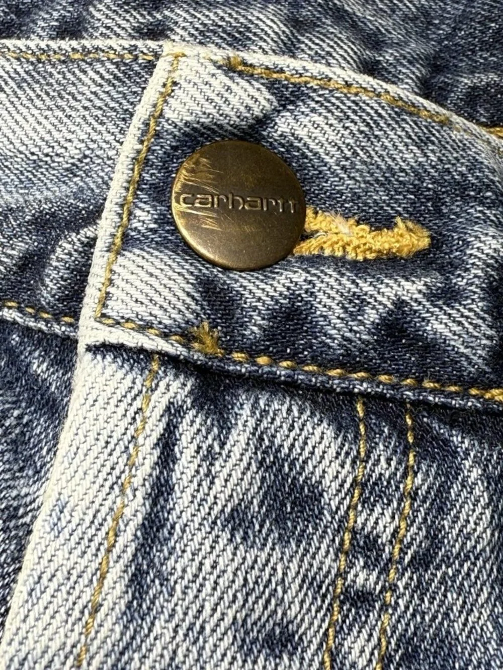 VTG Carhartt WIP Klondike Pant Men’s Blue Denim Jeans Size 32x32